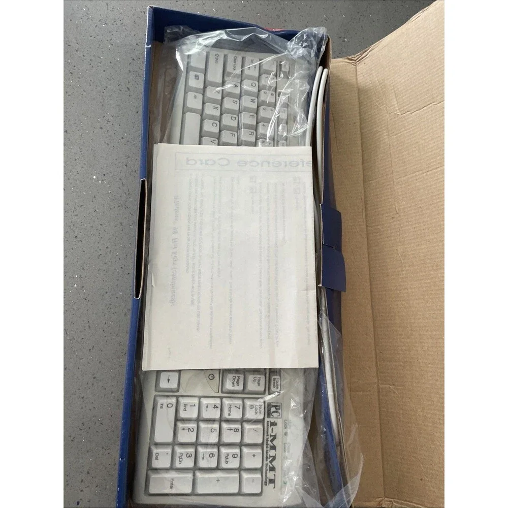 Vintage GE POWER KEYBOARD - HO97798 - Windows 98, 2000, XP & More - NOS Open box